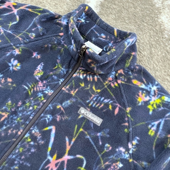 Columbia Multicolor Floral Fleece Jacket - Picture 3 of 10